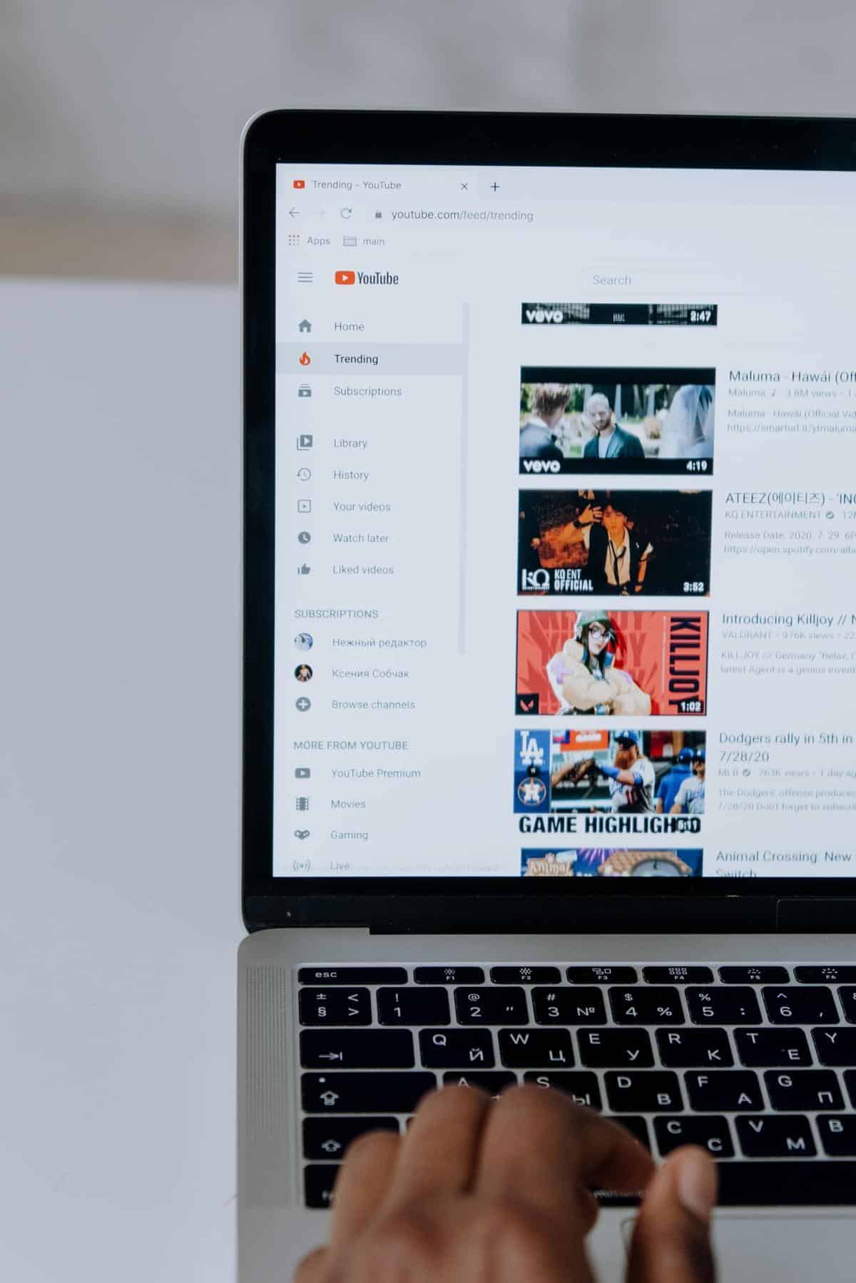 vidéos YouTube et IA
