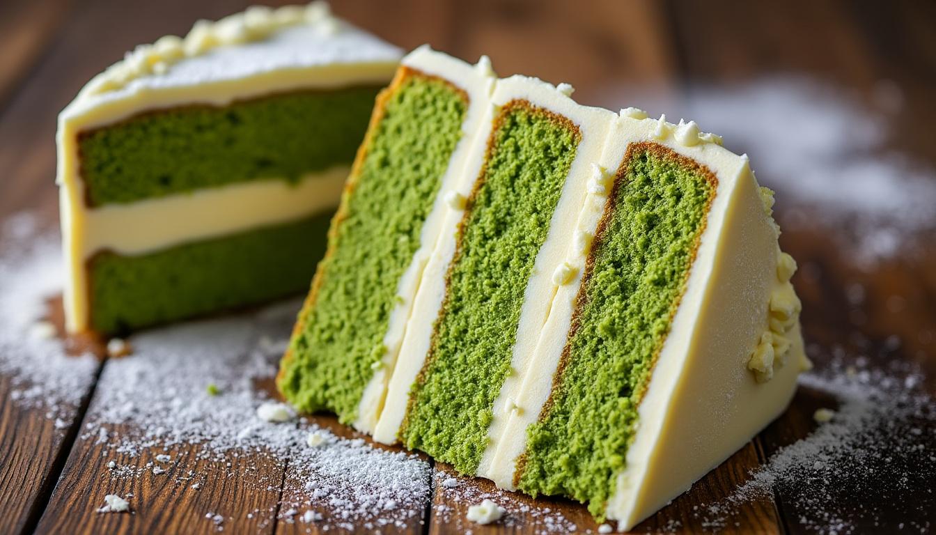 découvrez notre délicieux cake au thé matcha et chocolat blanc, une harmonie parfaite de douceur et de finesse. savourez chaque bouchée de cette gourmandise qui allie la richesse du chocolat blanc à l'arôme délicat du matcha.