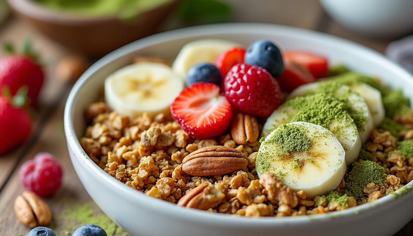 découvrez comment ajouter le granola de claire au matcha à vos desserts pour une touche originale et savoureuse. explorez des recettes faciles et délicieuses qui transformeront vos plats sucrés en véritables délices sains.