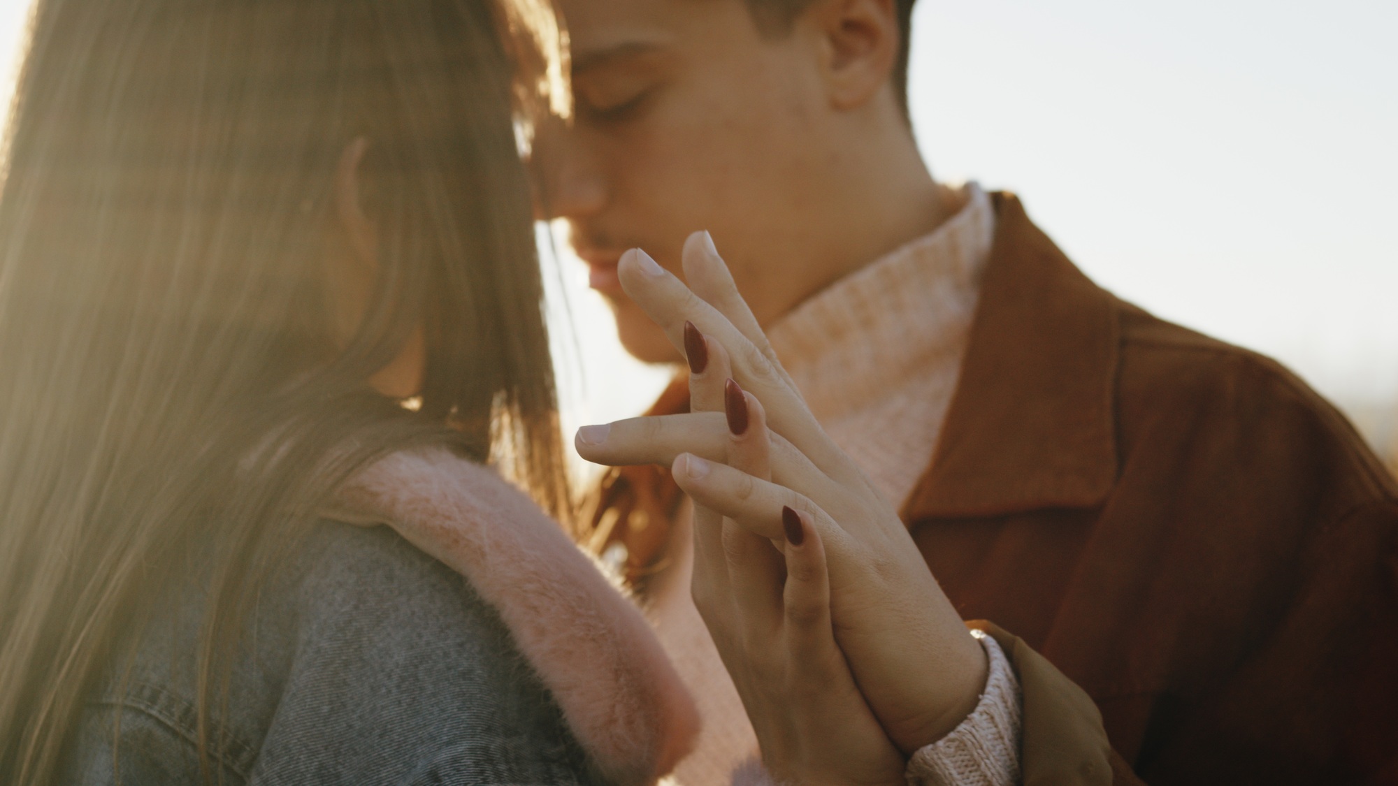 Hands Of Lovers In Love