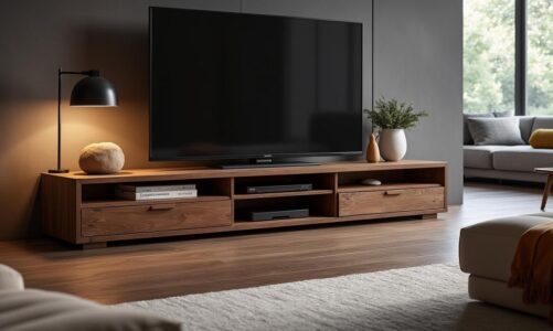 découvrez le meuble tv kaorka k16 xs 120cm en noyer, une pièce élégante et moderne qui s'adapte à tous les styles d'intérieur. pratique et tendance, il sublimera votre salon tout en optimisant votre espace multimédia.