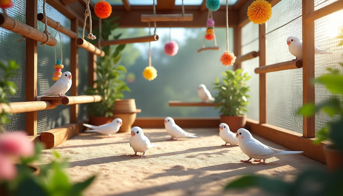 découvrez comment aménager un espace sécurisé et stimulant pour vos perruches blanches en vol. suivez nos conseils pratiques pour leur offrir confort, bien-être et liberté dans votre intérieur.