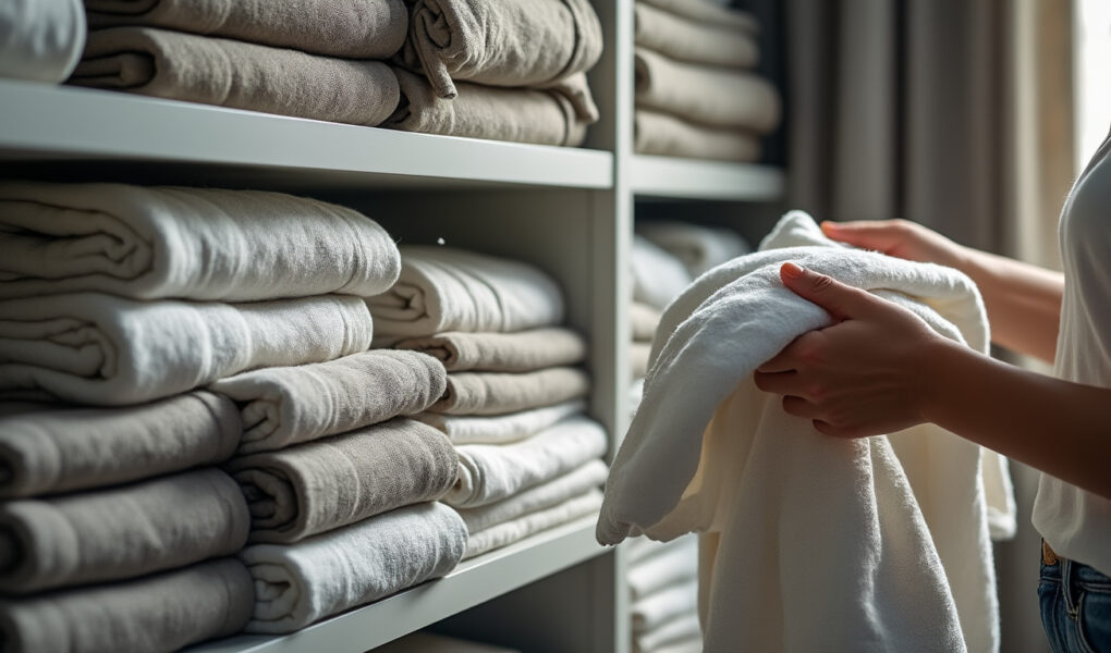 découvrez nos astuces pour organiser efficacement votre placard de linge de maison : conseils pratiques de pliage et de tri pour un rangement optimal et un intérieur harmonieux.