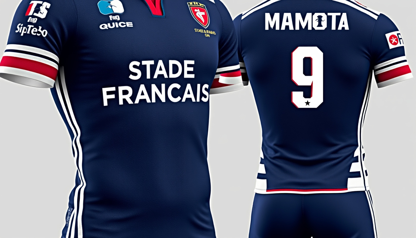 découvrez notre sélection des 5 maillots stade français avec sponsor les plus populaires de l'année : designs emblématiques, histoire du club et choix préférés des supporters !