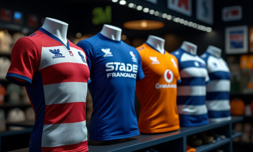 découvrez notre sélection des 5 maillots stade français les plus populaires avec sponsor cette année. des modèles incontournables pour tous les fans du club de rugby parisien !