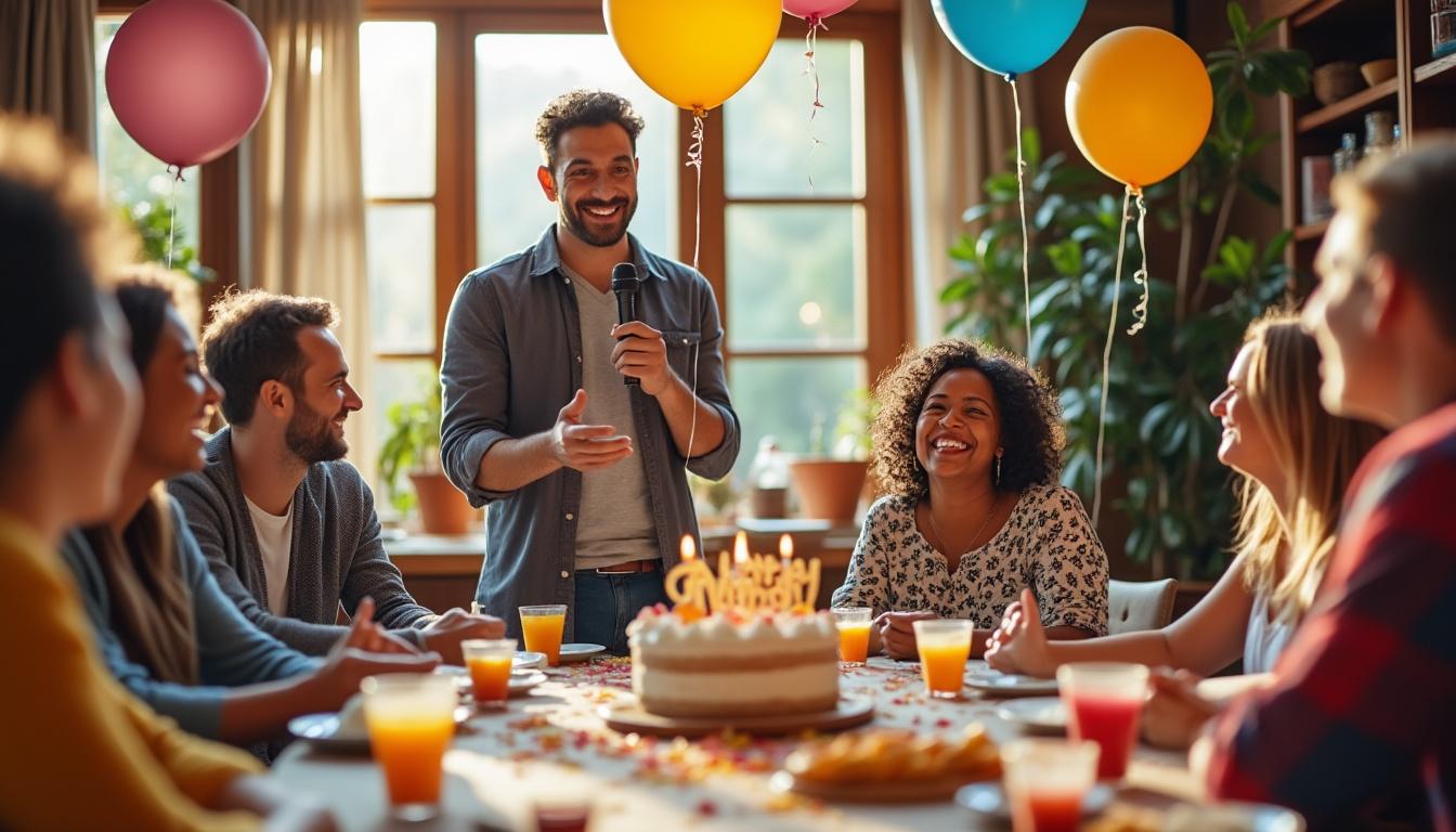 découvrez comment rédiger un discours d'anniversaire unique et personnalisé qui reflète parfaitement votre personnalité et vos émotions.