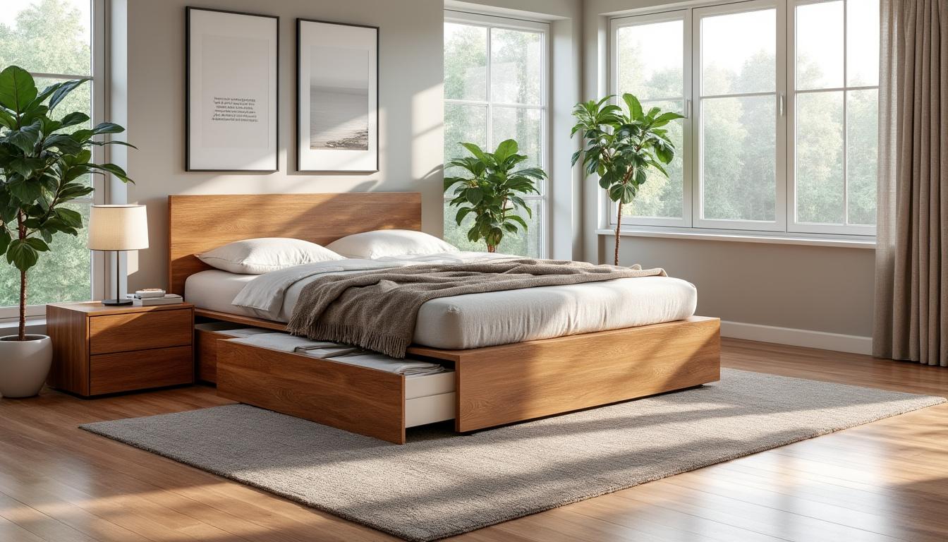 découvrez les avantages d'un lit coffre en bois massif, alliant esthétisme, durabilité et espace de rangement optimal pour une chambre parfaitement organisée.