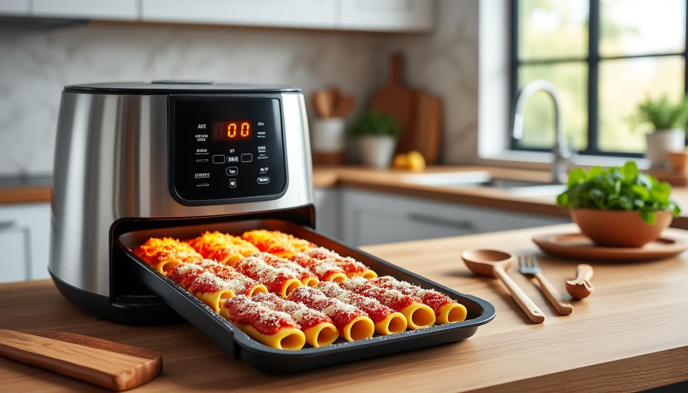 découvrez comment préparer des cannellonis délicieux avec l'air fryer grâce à nos recettes variées qui satisferont toutes les envies et goûts.