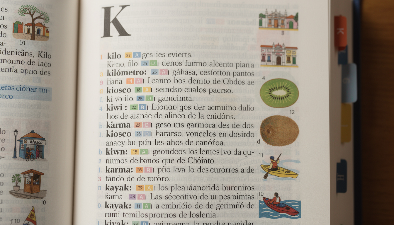 découvrez les secrets fascinants des mots espagnols commençant par la lettre k et enrichissez votre vocabulaire avec cette liste exclusive.