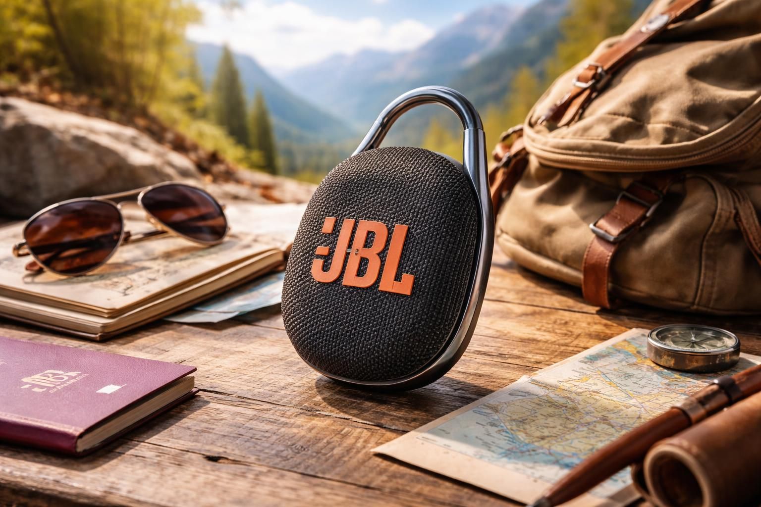 découvrez le jbl clip 5, l'enceinte portable parfaite pour vos voyages. compacte, résistante et avec un son puissant, elle vous accompagne partout avec style et praticité.