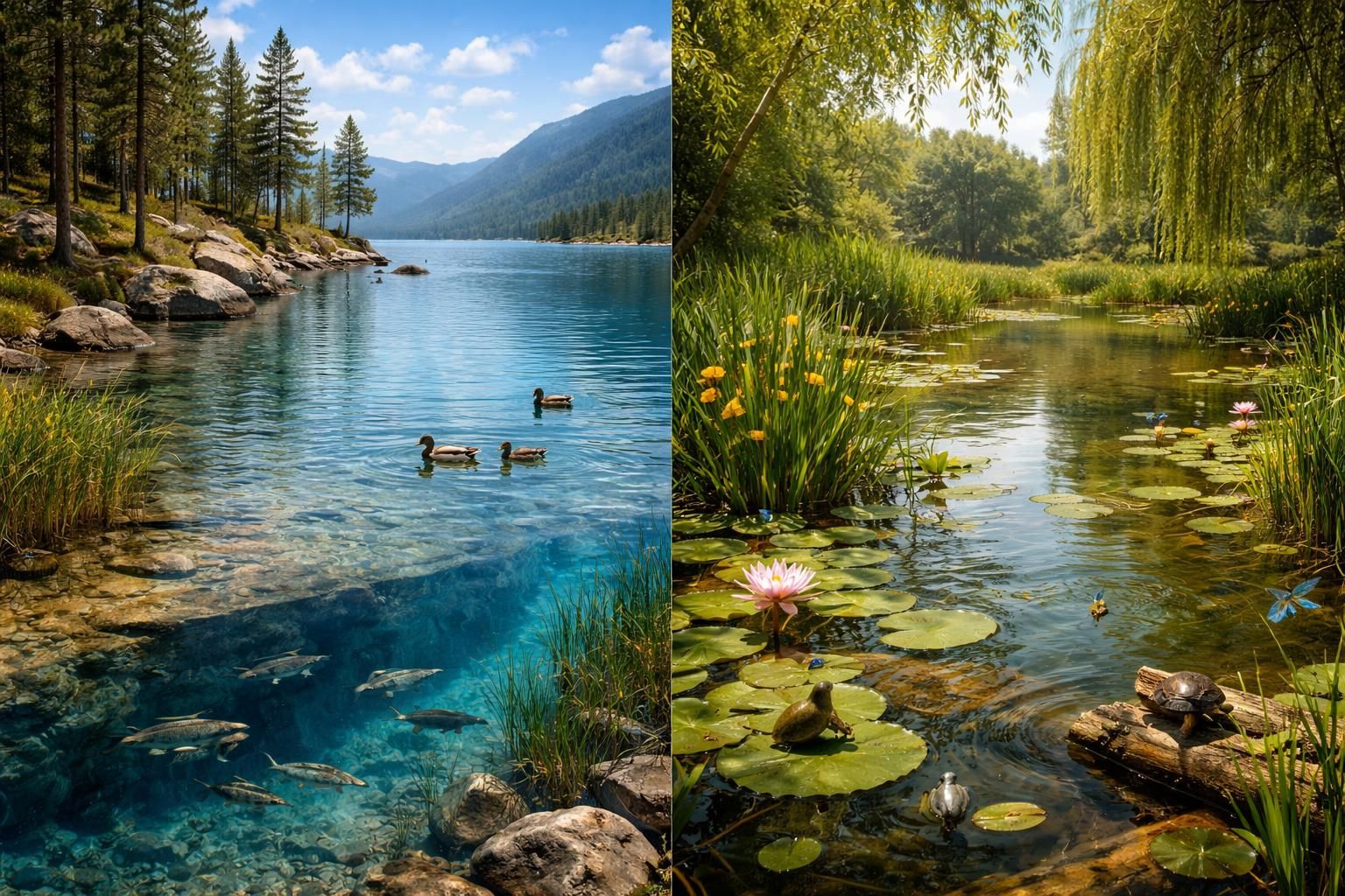 découvrez les différences essentielles entre un lac et un étang et explorez la richesse des écosystèmes aquatiques dans cet article captivant.