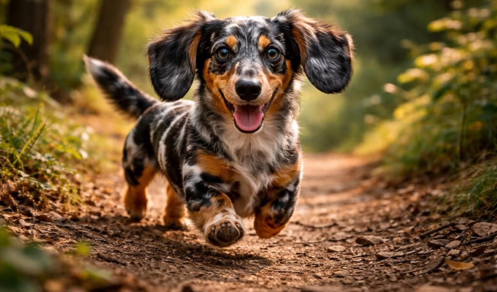 découvrez le teckel arlequin nain, un chien au caractère polyvalent idéal pour toutes vos aventures, alliant énergie, fidélité et charme unique.