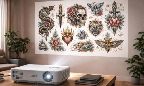 découvrez comment créer une galerie de flashs tatouage immersive en utilisant un vidéoprojecteur acer pour projeter vos designs avec précision et créativité.