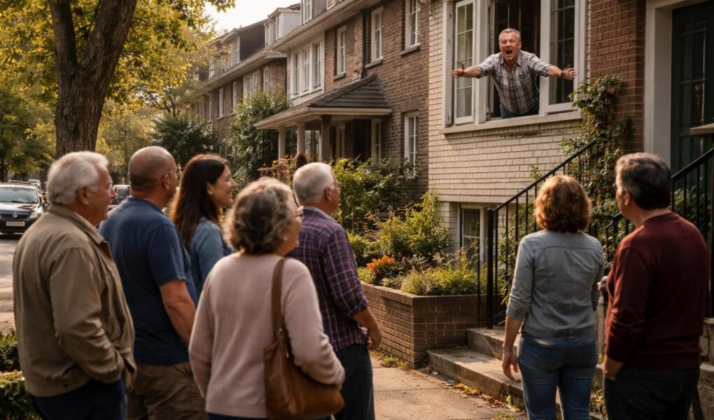 découvrez comment un voisin turbulent qui hurle peut transformer les relations de quartier et devenir le sujet incontournable des discussions entre voisins.